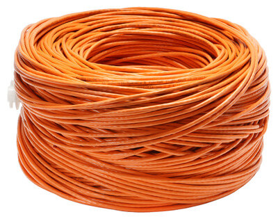 Кабель DR-140013 витая пара 4 пары категория 5e, U/UTP, 24 AWG, LSZH,  оранжевый, кор.305 м, Datarex