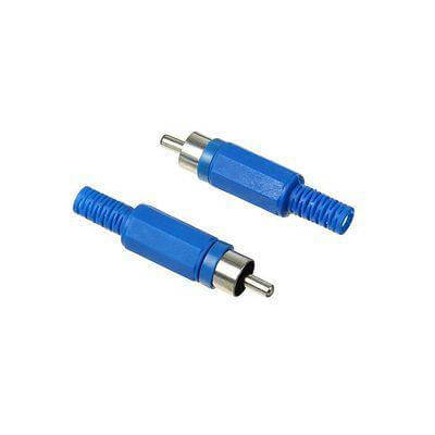 Разъем RCA "Синий" пайка Rexant