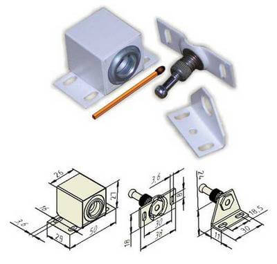 Замок электромеханический Promix-SM102.00, накладной (нормально открытый, белый)