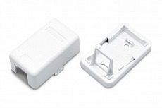 Корпус SBB3-1-WH для установки 1-ой вставки типа Keystone Jack, белый Hyperline