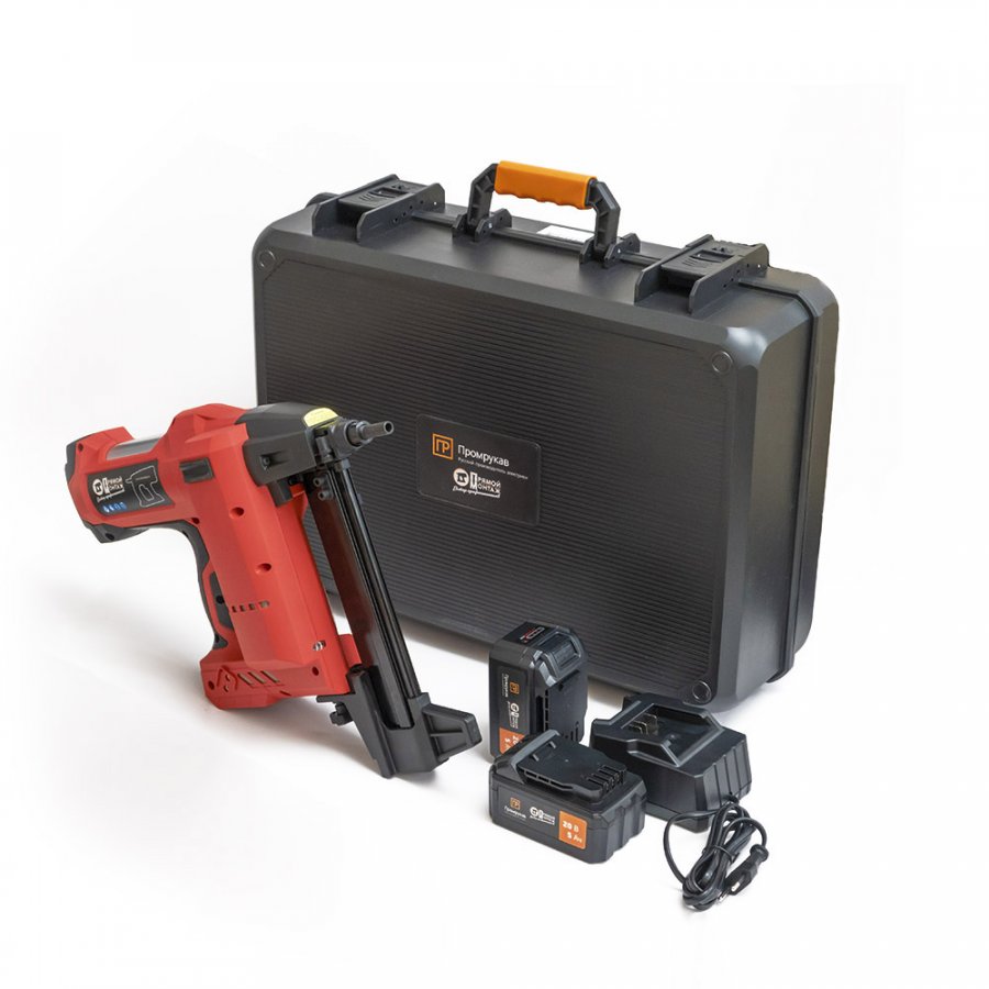 Пистолет Аккумуляторный монтажный гвоздезабивной пистолет 100Дж 20В  (PR08.17900) Промрукав
