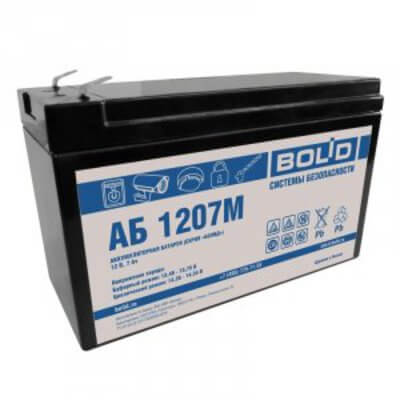 Аккумулятор АБ 1207М BOLID