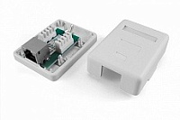 Розетка SB1-1-8P8C-C6-SH-WH 1 порт, экранированная, внешняя, Dual IDC Hyperline