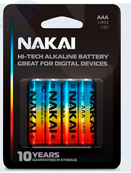 Батарейка LR 3 NAKAI Hi-Tech, 2 шт