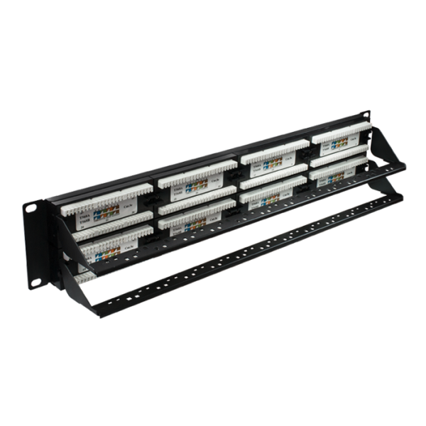 Патч-панель 10-0405 19", 48хRJ-45, UTP, Cat.5e, 2U, SUPR