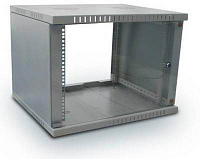 Шкаф 600х520х480, дверь стекло, 4 уголка в комплекте телекоммуникационный 9U Квин