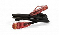 Патч-корд PC-LPM-UTP-RJ45-RJ45-C5e-0.3M-LSZH-BK U/UTP, Cat.5е, LSZH, 0.3 м, черный Hyperline