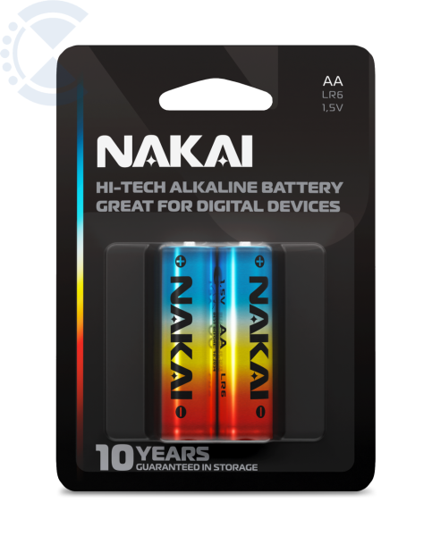 Батарейка LR 6 NAKAI Hi-Tech, 2 шт