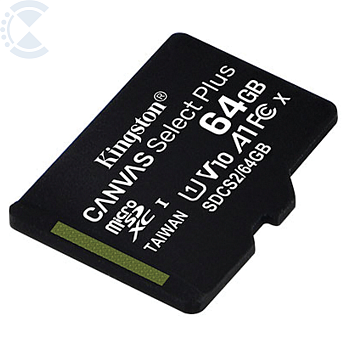 Карта памяти microSDXC UHS-I Kingston Canvas Select Plus 64 ГБ, 100X, Class 10, SDCS2/64GBSP