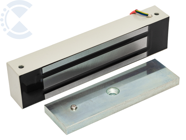 Замок электромагнитный ML-400K-2 с уголком, цвет серый AccordTec