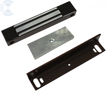 Замок электромагнитный ML-350N с уголком, исп.М, цвет коричневый AccordTec