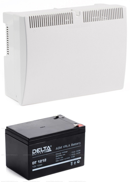 Комплект БП Скат 2400 (24В, 3А В КОМПЛ 2шт С АКК DT 1212)