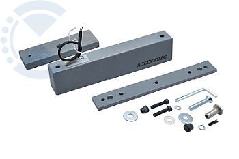 Замок электромагнитный ML-180K с планкой, цвет Серебряный Металлик AccordTec