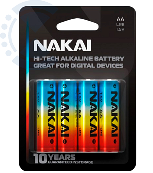 Батарейка LR 6 NAKAI Hi-Tech, 2 шт