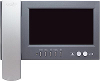 Монитор домофона VIZIT-M468MG (цвет корпуса - темно-серый, цвет трубки - серебристый)