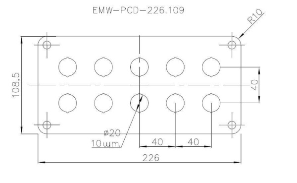 Панель EMW-PCD-226.109 Elbox
