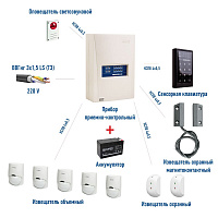 Охранная сигнализация GSM-канал СТЕЛЛС (Мираж GSM)  Частный дом (квартира)