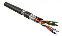 Кабель COAX-F5981BV-250-500 75 Ом, жила - 23 AWG, с двумя жилами 0.5 мм, внешний диаметр 6.1мм Hyperline