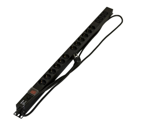 Блок розеток SHE-9SH-3IEC-S-2.5EU SHE-9SH-3IEC-S-2.5EU Hyperline