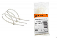 Стяжки 2.5х120 SQ0515-0112 белые пластиковые TDM