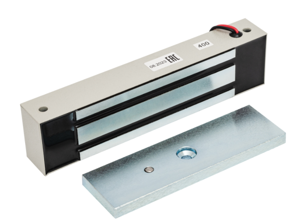 Замок электромагнитный ML-400K с уголком, цвет серый AccordTec