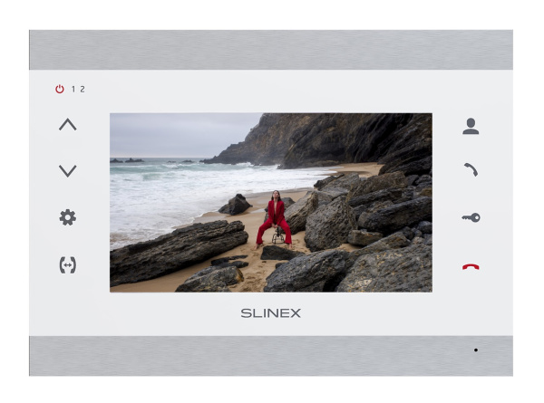 Монитор домофона SL-07N Cloud Silver+White Slinex