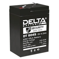 Аккумулятор  4,5 а/ч 6В (DT 6045) Delta