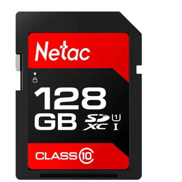 Карта памяти SDXC UHS-I U1 P600 128 ГБ, 80 МБ/с, Class 10, NT02P600STN-128G-R NETAC